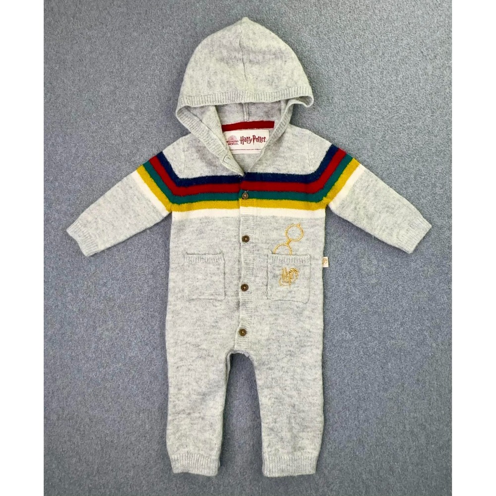 Harry Potter Wizarding World Sweater 1 Piece Size 9 Months Coverall Embroidered